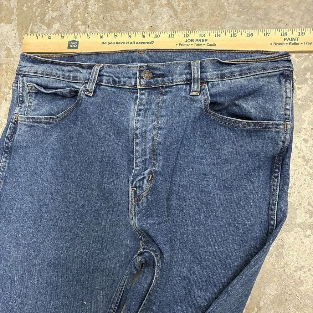 Levis Men's Workwear Fit Jeans Mens 36x34 Blue Straight Leg Medium Wash Denim